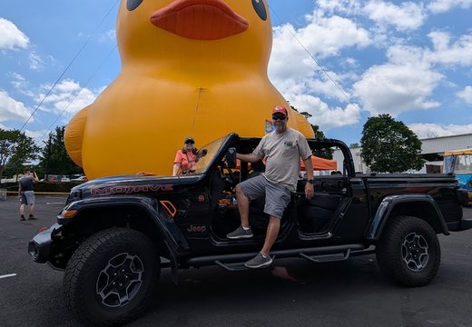 Jeepin4x4 owner with a Jeep Gladiator at Branson Jeep Fest